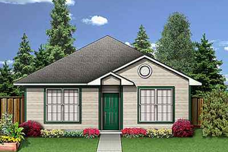 Cottage Style House Plan - 3 Beds 1 Baths 1272 Sq/Ft Plan #84-104