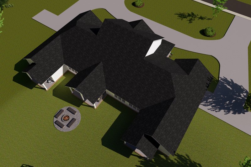 House Plan Design - Exterior - Other Elevation 3 for Farmhouse House Plan #513-2191 - 6 bed, 4.5 bath