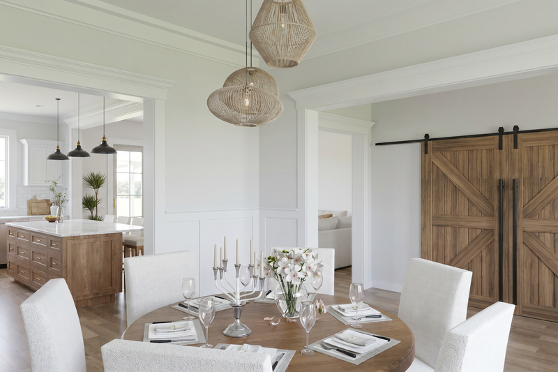 Architectural House Design - Interior - Dining Room for Farmhouse House Plan #923-500 - 4 bed, 3.5 bath