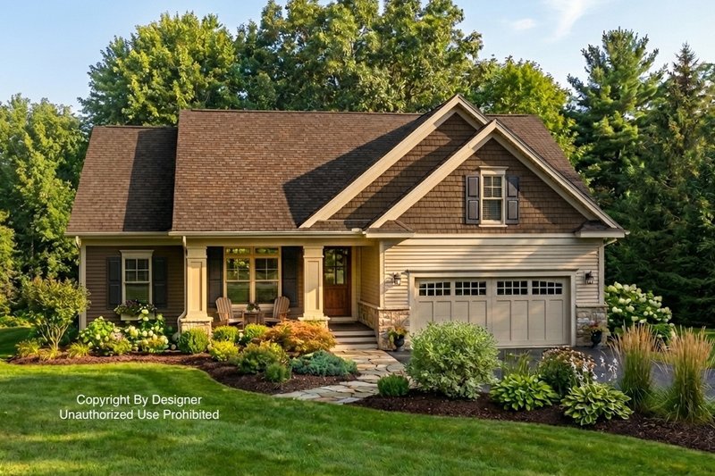 Dream House Plan - Traditional Exterior - Front Elevation Plan #51-1180