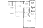 Ranch Style House Plan - 3 Beds 2 Baths 1271 Sq/Ft Plan #58-128 