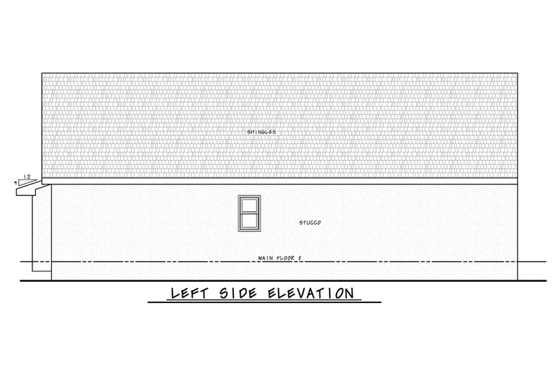 House Design - Exterior - Other Elevation 2 for Contemporary House Plan #20-2573 - 3 bed, 2.5 bath