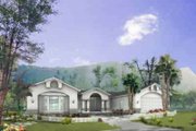 Adobe / Southwestern Style House Plan - 3 Beds 2.5 Baths 2078 Sq/Ft Plan #1-895 