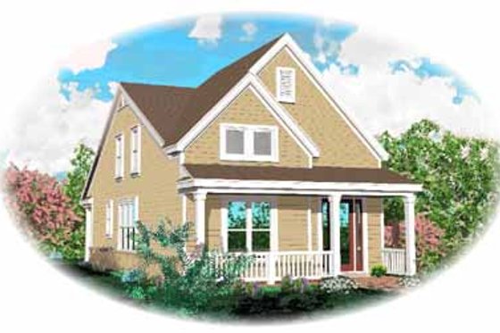Exterior - Front Elevation for Craftsman House Plan #81-138 - 4 bed, 2.5 bath
