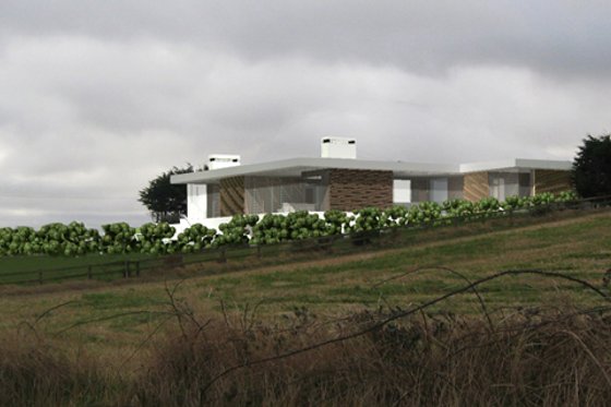 Exterior - Rear Elevation for Modern House Plan #520-5 - 3 bed, 4 bath