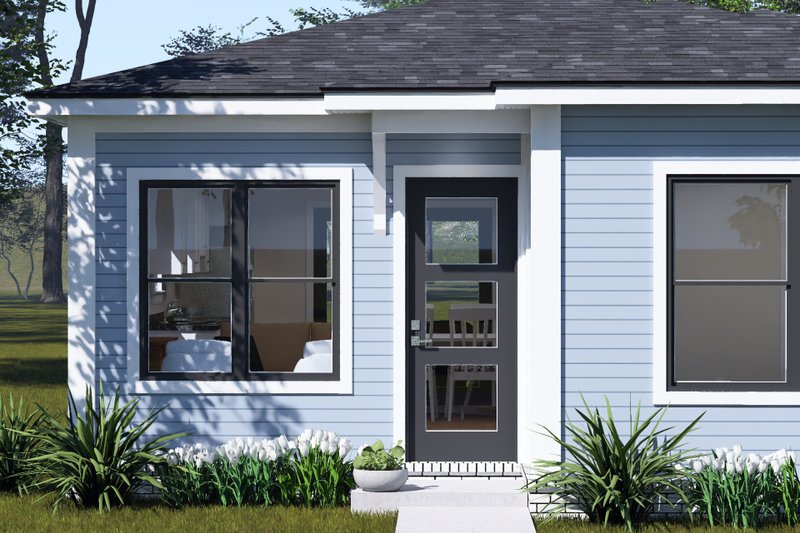 House Blueprint - Exterior - Other Elevation 1 for Modern House Plan #513-2452 - 2 bed, 1 bath