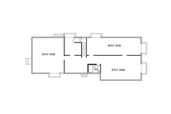 Floor Plan - Lower Floor for Ranch House Plan #1-454 - 4 bed, 3.5 bath