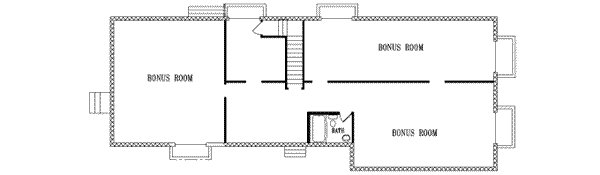 Architectural House Design - Ranch Floor Plan - Lower Floor Plan #1-454