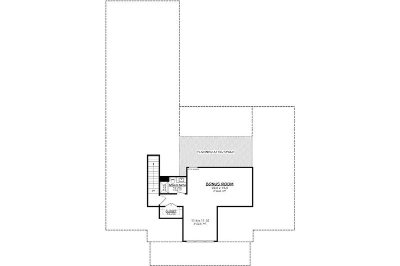 Dream House Plan - Floor Plan - Other Floor for Farmhouse House Plan #430-366 - 4 bed, 3 bath