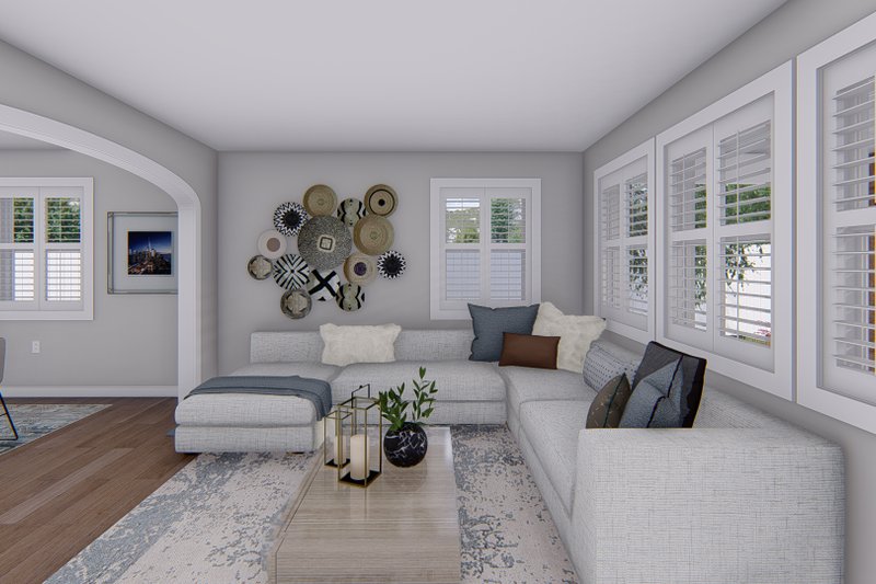 Architectural House Design - Interior - Family Room for Traditional House Plan #1060-138 - 4 bed, 2.5 bath