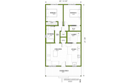 Modern Style House Plan - 2 Beds 1 Baths 872 Sq/Ft Plan #1106-12 