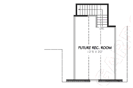 Floor Plan - Other Floor for Craftsman House Plan #424-191 - 3 bed, 2 bath