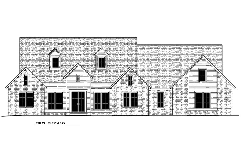 House Blueprint - Exterior - Front Elevation 6 for Traditional House Plan #1081-39 - 4 bed, 3 bath