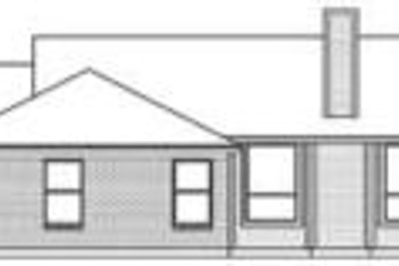 Exterior - Rear Elevation for Ranch House Plan #84-161 - 3 bed, 2 bath