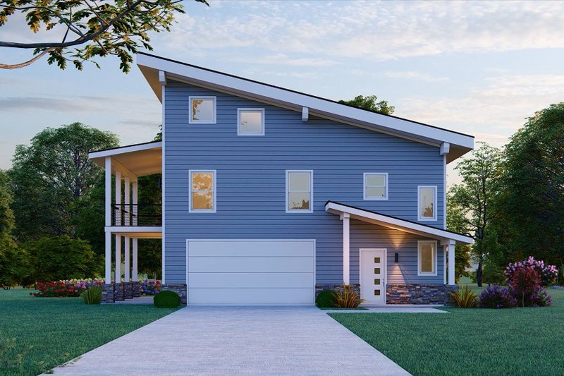 Dream House Plan - Exterior - Other Elevation 2 for Beach House Plan #932-1093 - 3 bed, 3.5 bath