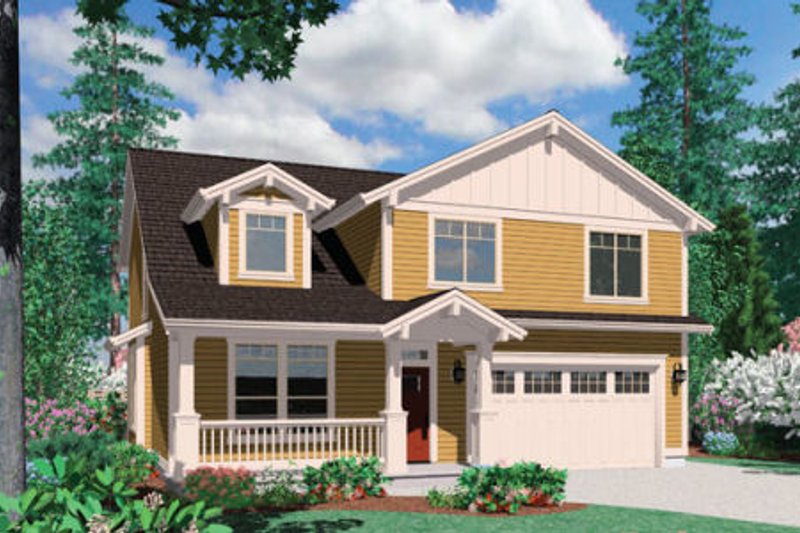 Home Plan - Craftsman Exterior - Front Elevation Plan #48-387