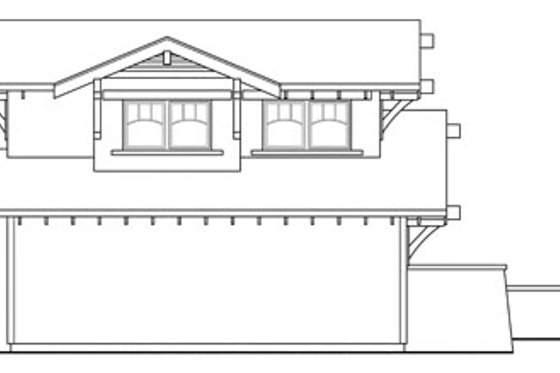 Exterior - Other Elevation for Craftsman House Plan #124-650, 1 bath