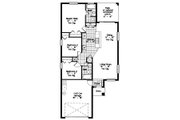 Mediterranean Style House Plan - 3 Beds 2 Baths 1118 Sq/Ft Plan #417-105 