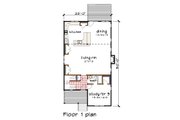 Modern Style House Plan - 5 Beds 3 Baths 2441 Sq/Ft Plan #79-370 Floor 