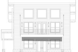 Exterior - Front Elevation 3 for Country House Plan #932-1278 - 4 bed, 2 bath