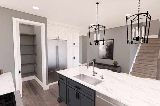 Interior - Kitchen 1 for Farmhouse House Plan #51-1569 - 3 bed, 3 bath