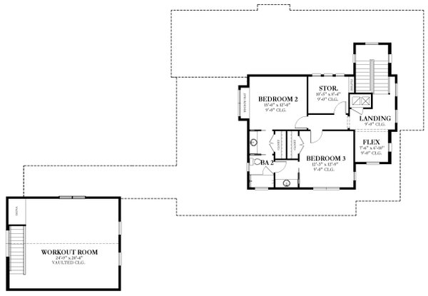 Architectural House Design - Craftsman Floor Plan - Upper Floor Plan #1058-234