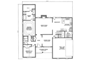 Southern Style House Plan - 4 Beds 3 Baths 2796 Sq/Ft Plan #412-126 