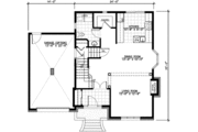 European Style House Plan - 3 Beds 1.5 Baths 1514 Sq/Ft Plan #138-112 