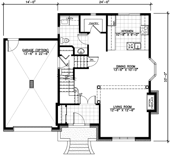 European Floor Plan - Main Floor Plan #138-112