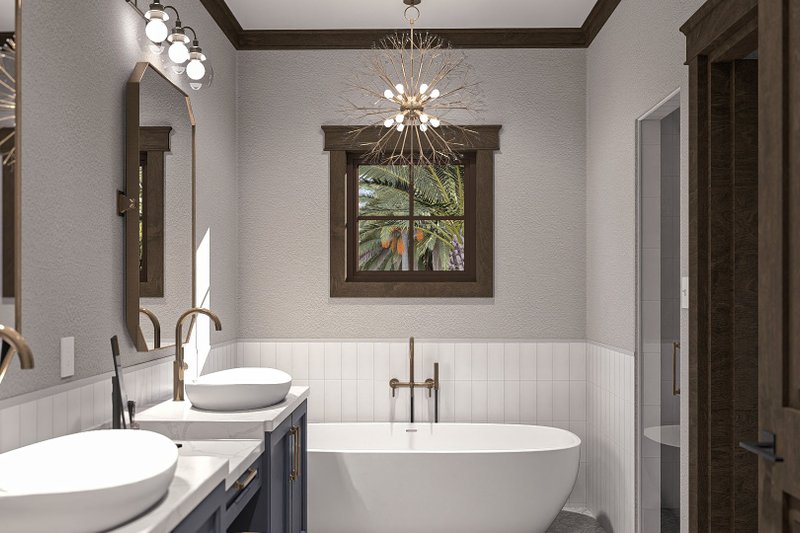 House Design - Interior - Master Bathroom for Mediterranean House Plan #455-389 - 2 bed, 2 bath