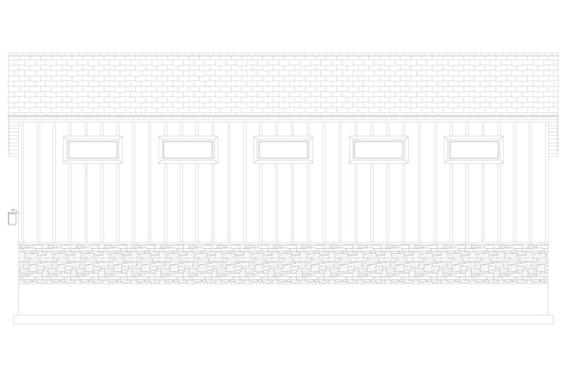 House Plan Design - Exterior - Other Elevation 2 for Traditional House Plan #1060-159, 1 bath
