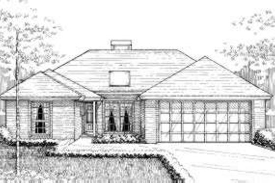 Exterior - Front Elevation House Plan #310-126 - 3 bed, 2 bath