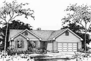 Exterior - Other Elevation for Traditional House Plan #22-464 - 3 bed, 2 bath