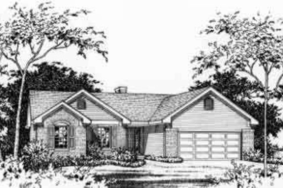 Exterior - Other Elevation for Traditional House Plan #22-464 - 3 bed, 2 bath