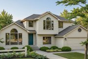 Traditional Style House Plan - 3 Beds 3 Baths 2111 Sq/Ft Plan #101-211 Exterior 