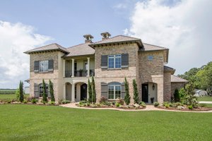 Exterior - Front Elevation 3 for Mediterranean House Plan #930-276 - 4 bed, 4.5 bath