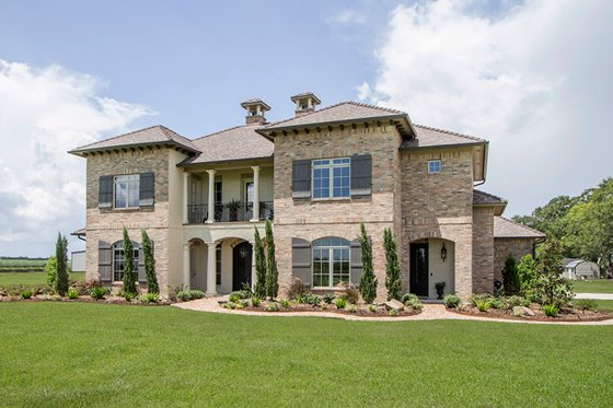 Exterior - Front Elevation 3 for Mediterranean House Plan #930-276 - 4 bed, 4.5 bath