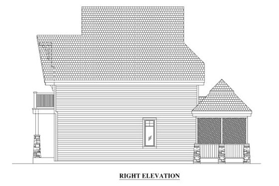 Exterior - Other Elevation for Farmhouse House Plan #138-345 - 3 bed, 1.5 bath