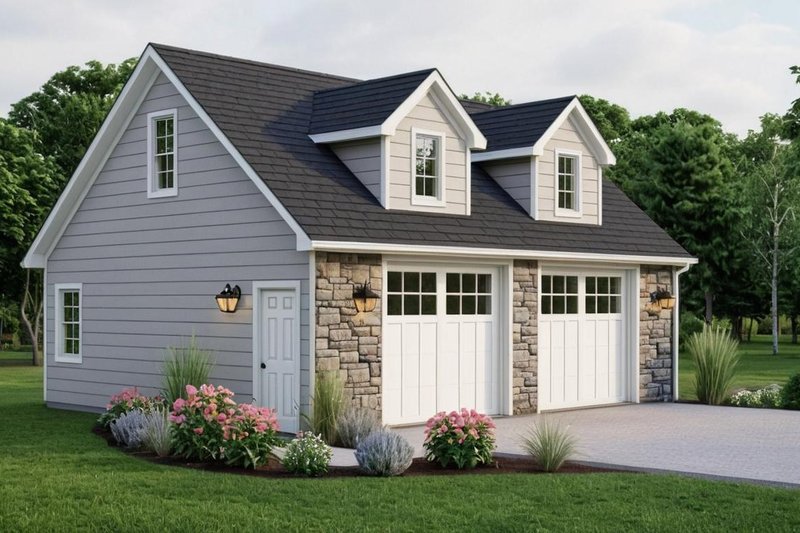 House Design - Exterior - Front Elevation 2 for Craftsman House Plan #1064-50, 0 bath