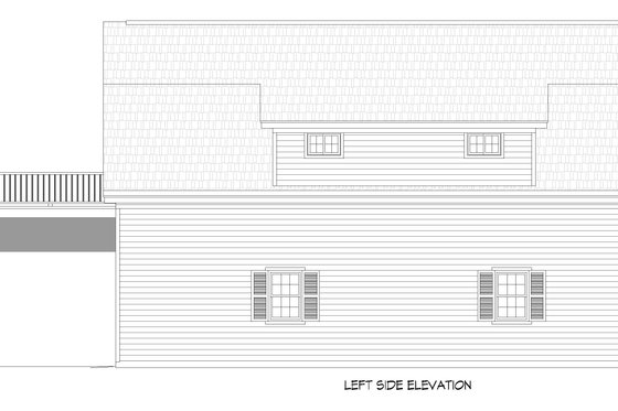 Exterior - Other Elevation for Country House Plan #932-1388 - 2 bed, 1 bath