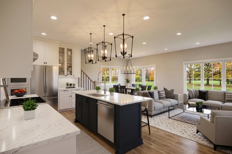 House Blueprint - Interior - Kitchen for Farmhouse House Plan #51-1543 - 3 bed, 2.5 bath