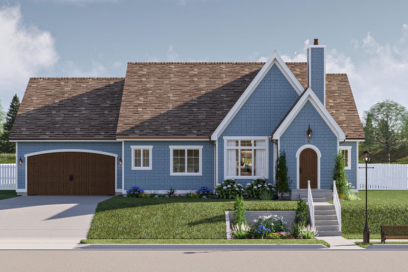 Cottage Style House Plan - 3 Beds 2 Baths 1507 Sq/Ft Plan #455-342