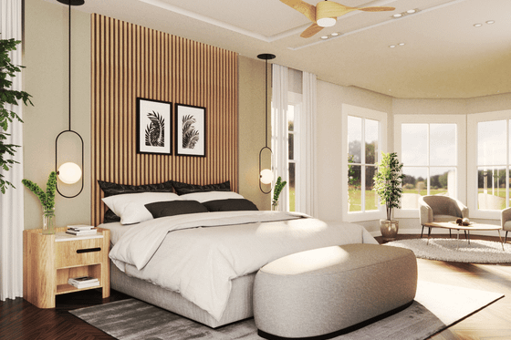 Interior - Master Bedroom for Farmhouse House Plan #119-454 - 3 bed, 3.5 bath