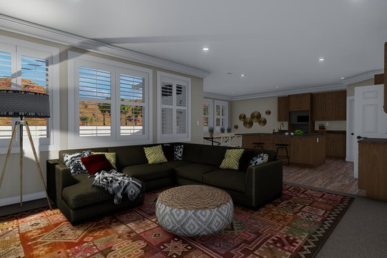 Interior - Family Room 2 for Traditional House Plan #1060-60 - 3 bed, 2 bath