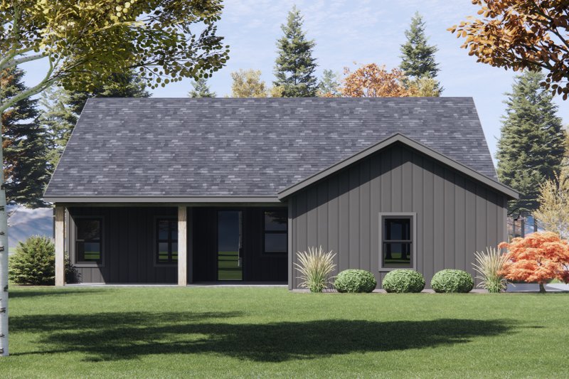Architectural House Design - Exterior - Rear Elevation for Farmhouse House Plan #1096-137 - 4 bed, 3 bath