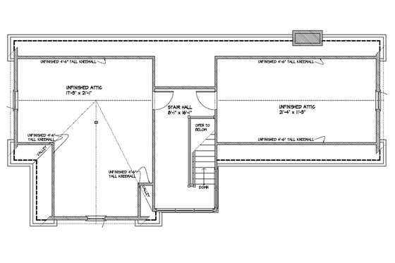 Floor Plan - Other Floor for Colonial House Plan #477-6 - 3 bed, 2.5 bath