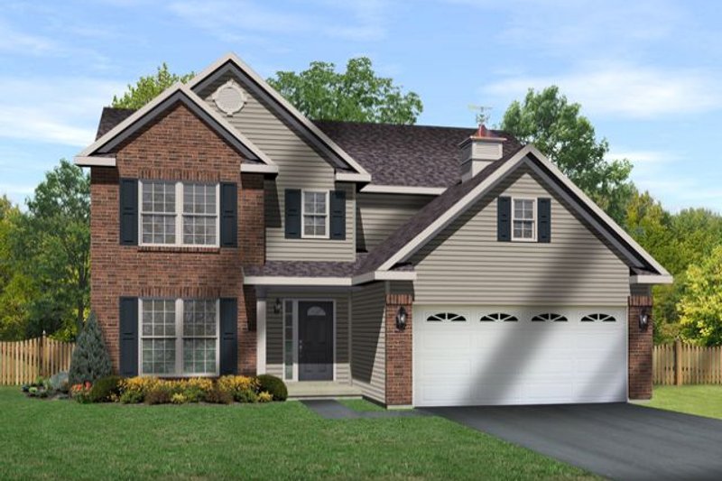 Home Plan - Traditional Exterior - Front Elevation Plan #22-463