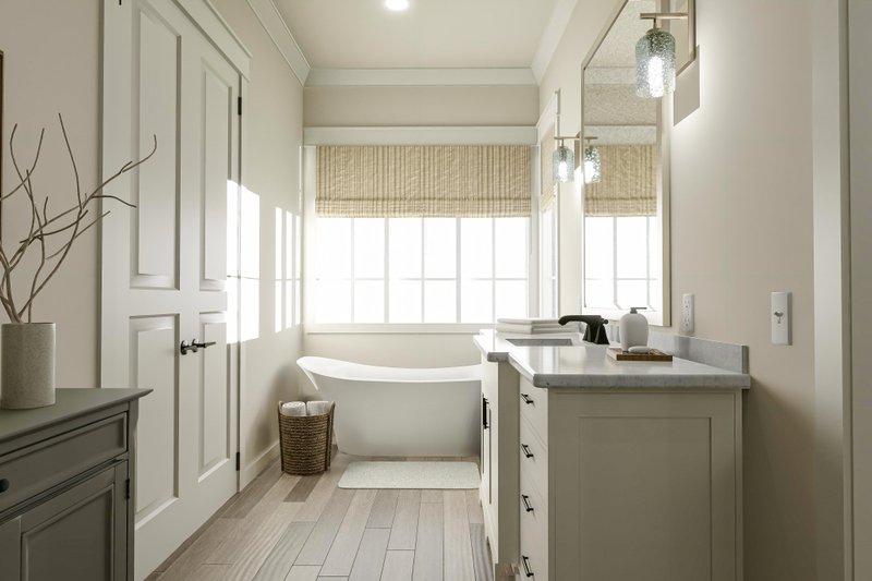 House Blueprint - Interior - Master Bathroom for Ranch House Plan #406-9669 - 3 bed, 2.5 bath