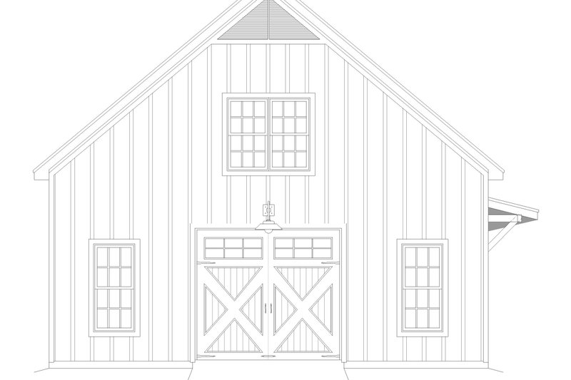 House Blueprint - Exterior - Other Elevation for Country House Plan #932-1268, 0 bath