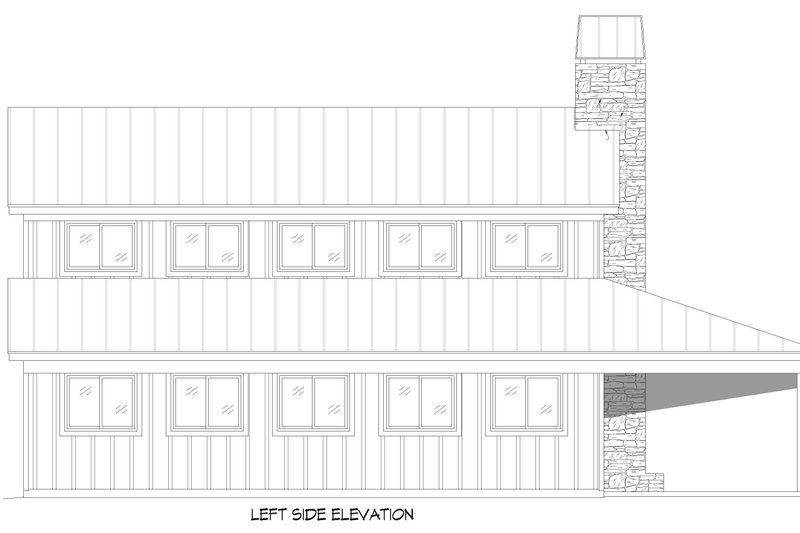 Architectural House Design - Exterior - Other Elevation for Farmhouse House Plan #932-699 - 2 bed, 2 bath
